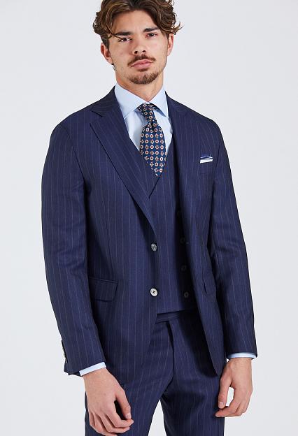 Onesto N.Siena Navy Pinstripe